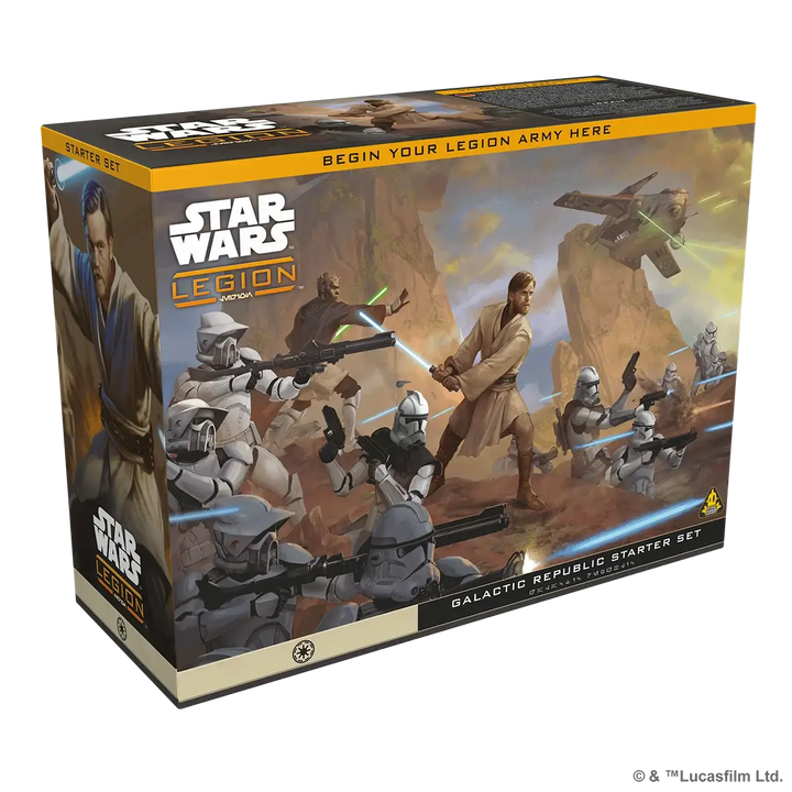 Star Wars: Legion - Starter Set - Galactic Republic (EN/DE/ES/FR) - Atomic Mass Games - Miniature Games
