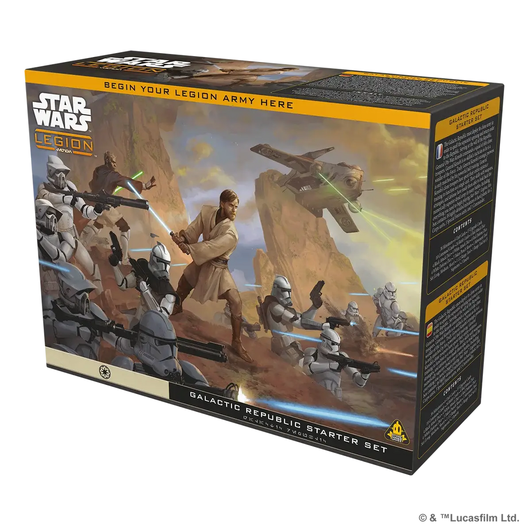 Star Wars: Legion - Starter Set - Galactic Republic (EN/DE/ES/FR) - Atomic Mass Games - Miniature Games