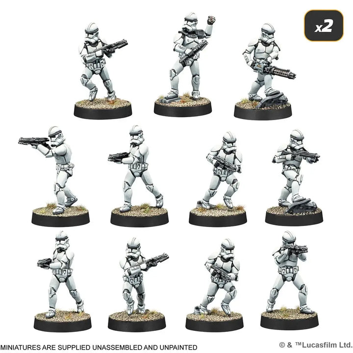 Star Wars: Legion - Starter Set - Galactic Republic (EN/DE/ES/FR) - Atomic Mass Games - Miniature Games