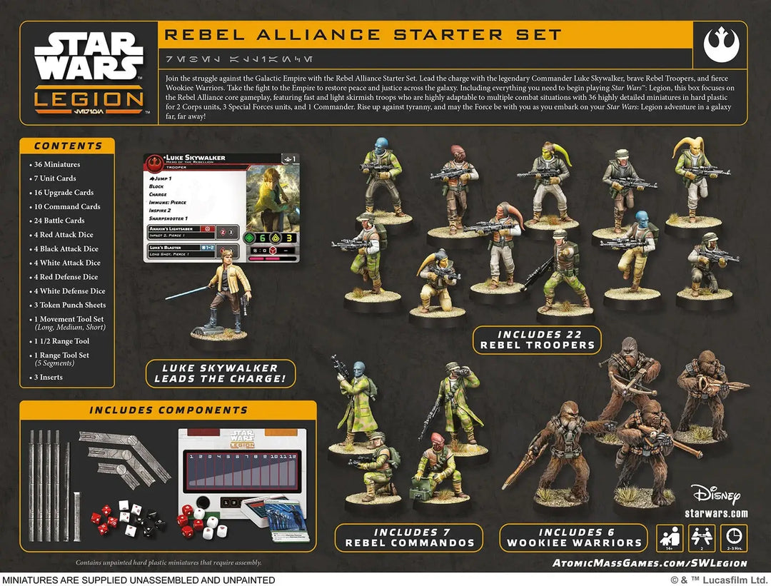 Star Wars: Legion - Starter Set - Rebel Alliance (EN/DE/ES/FR) - Atomic Mass Games - Miniature Games