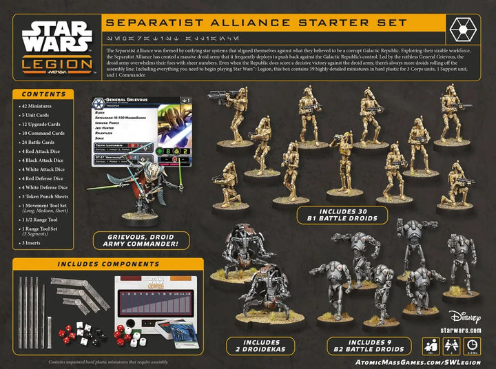 Star Wars: Legion - Starter Set - Separatist Alliance (EN/DE/ES/FR) - Atomic Mass Games - Miniature Games