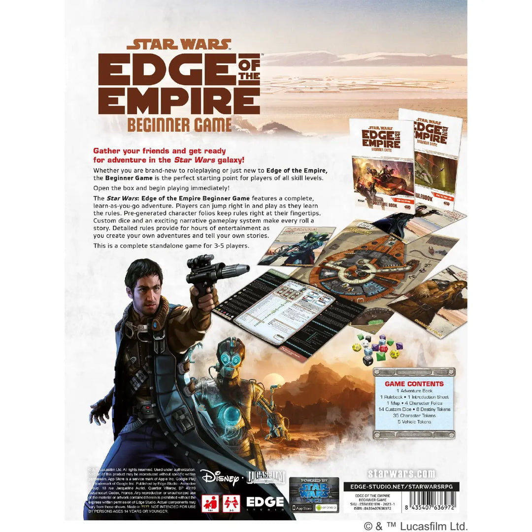 Star Wars RPG: Edge of the Empire Beginner Game (EN) Edge Studios Roleplaying Games