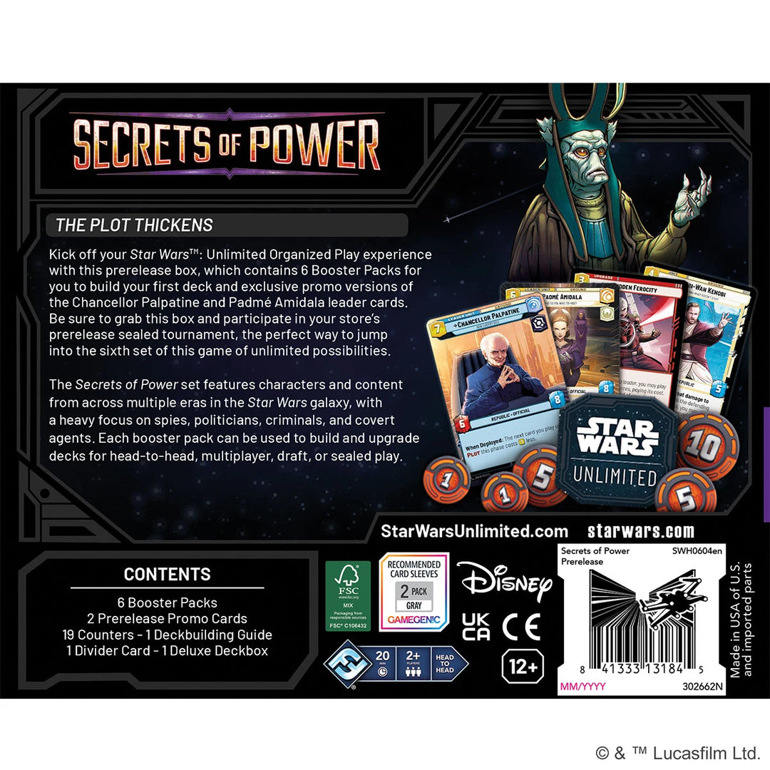 Star Wars: Unlimited - Secrets of Power - Prerelease Box (EN)
