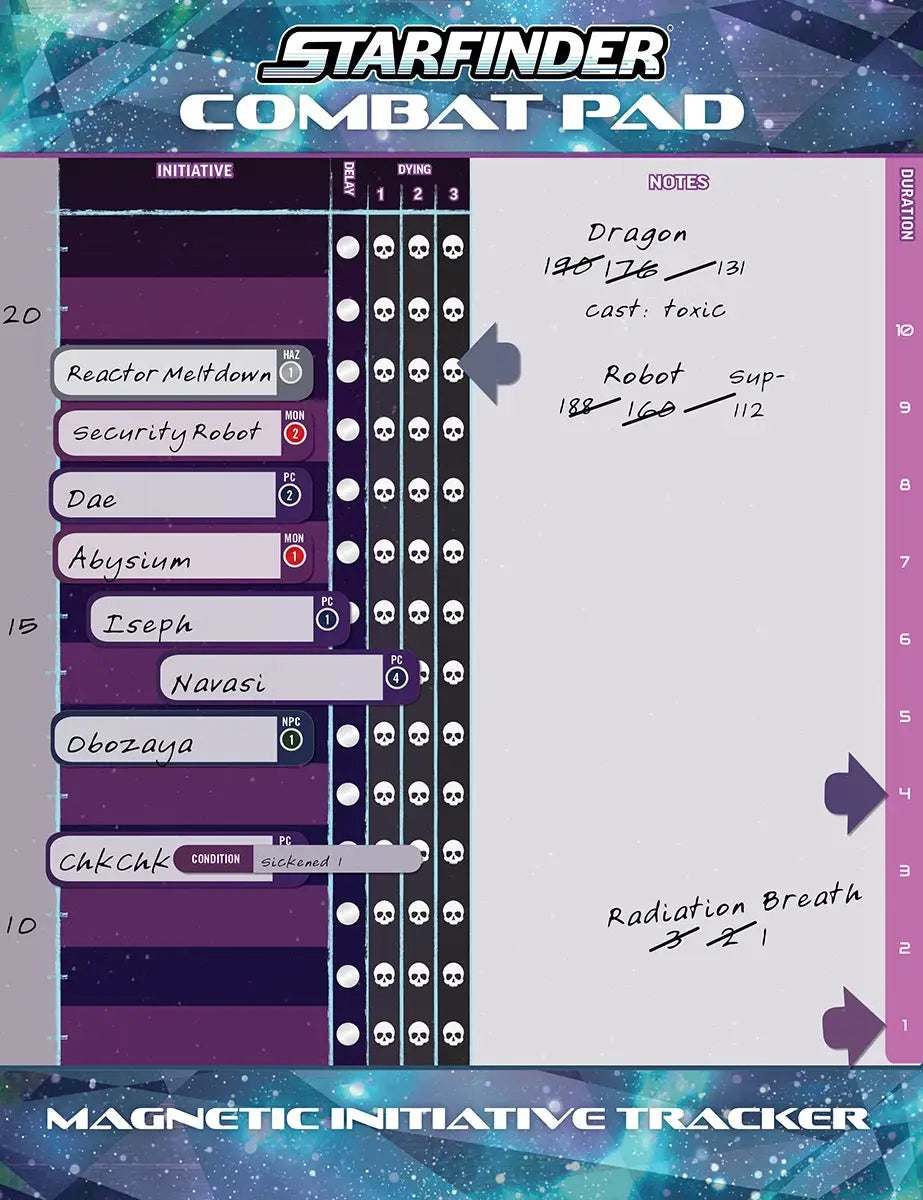 Starfinder RPG: 2nd Edition - Combat Pad (EN) - Paizo - RolePlaying Games