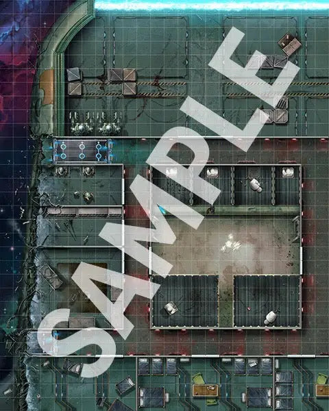 Flip-Mat: Starfinder - Derelict Starships - Paizo - RolePlaying Games