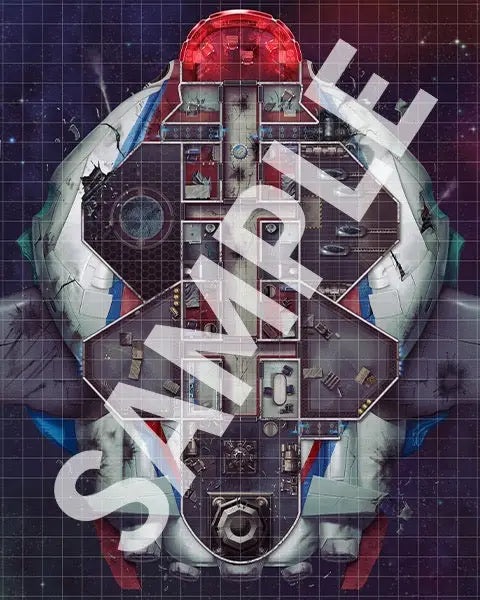 Flip-Mat: Starfinder - Derelict Starships - Paizo - RolePlaying Games
