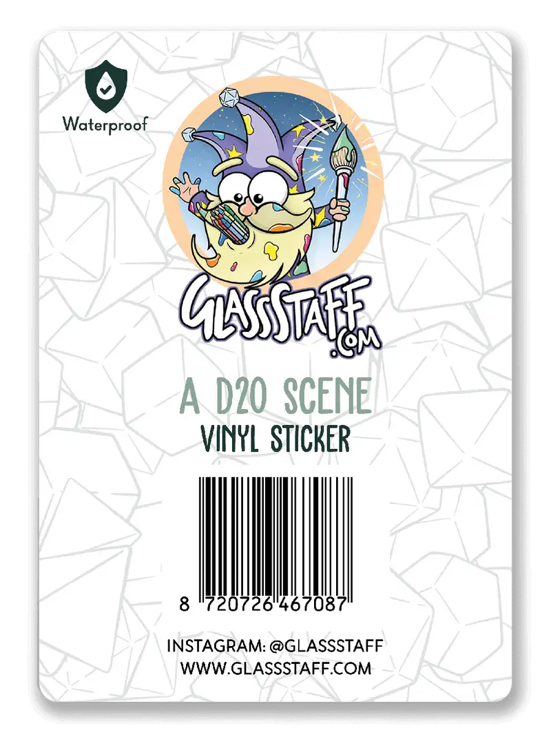 Sticker: A D20 Scene - Glassstaff - Accessories