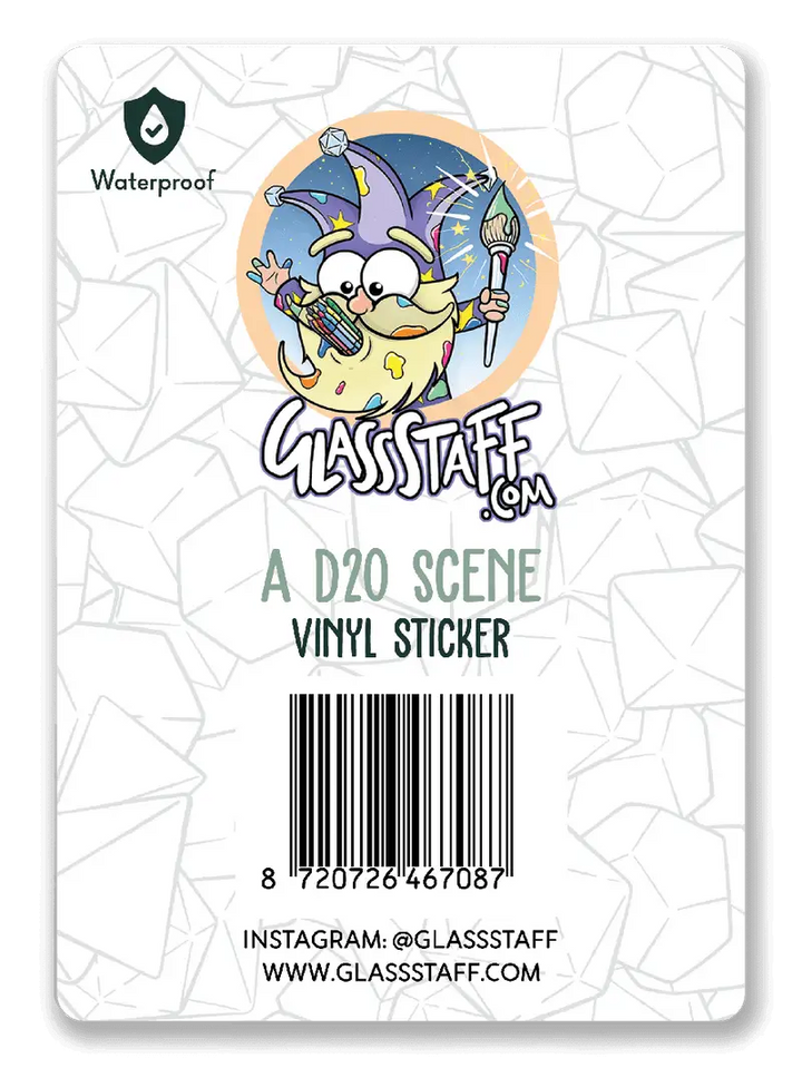Sticker: A D20 Scene - Glassstaff - Accessories