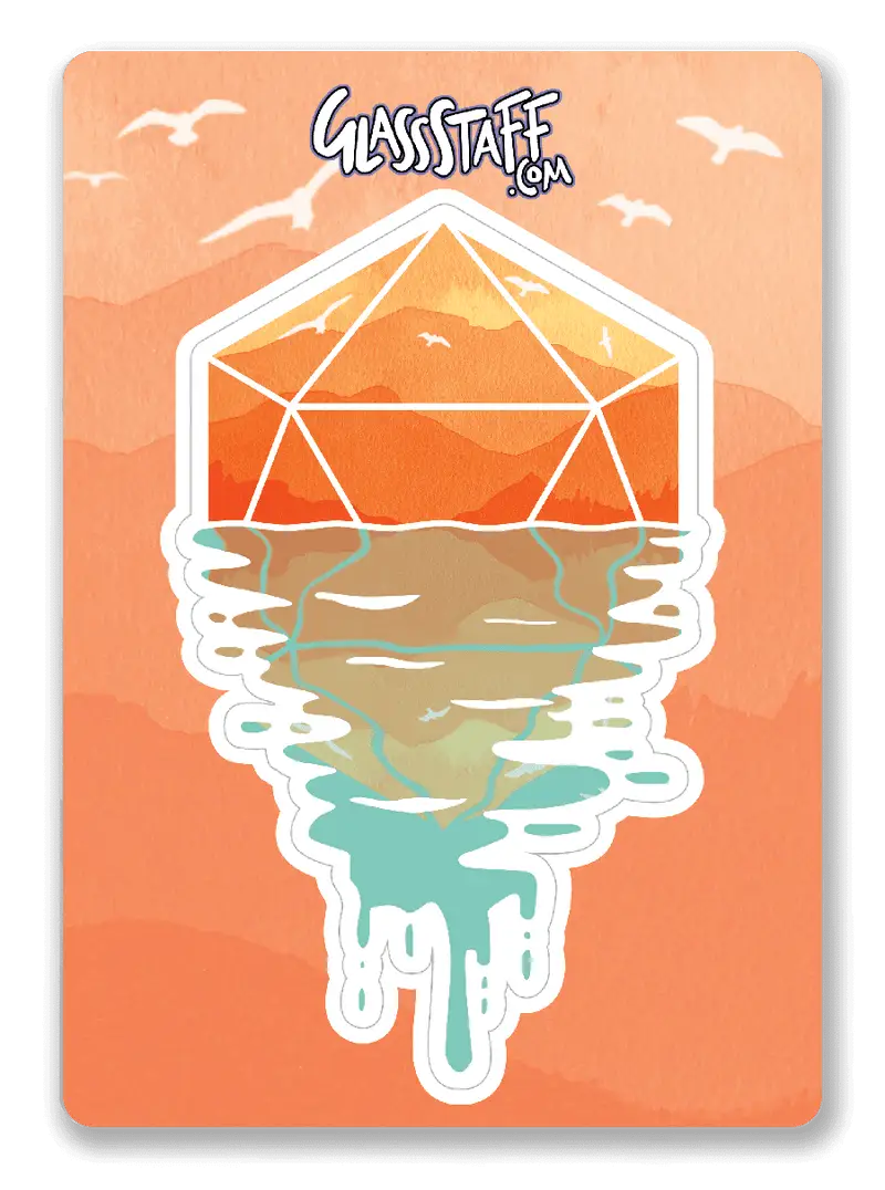 Sticker: A D20 Sunset - Glassstaff - Accessories