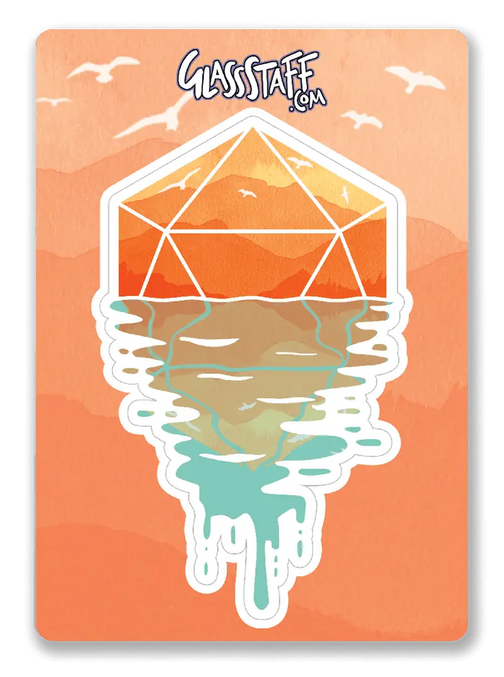 Sticker: A D20 Sunset - Glassstaff - Accessories