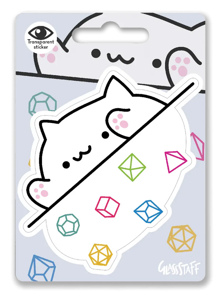 Sticker: Bongo Dice Cat - Glassstaff - Accessories