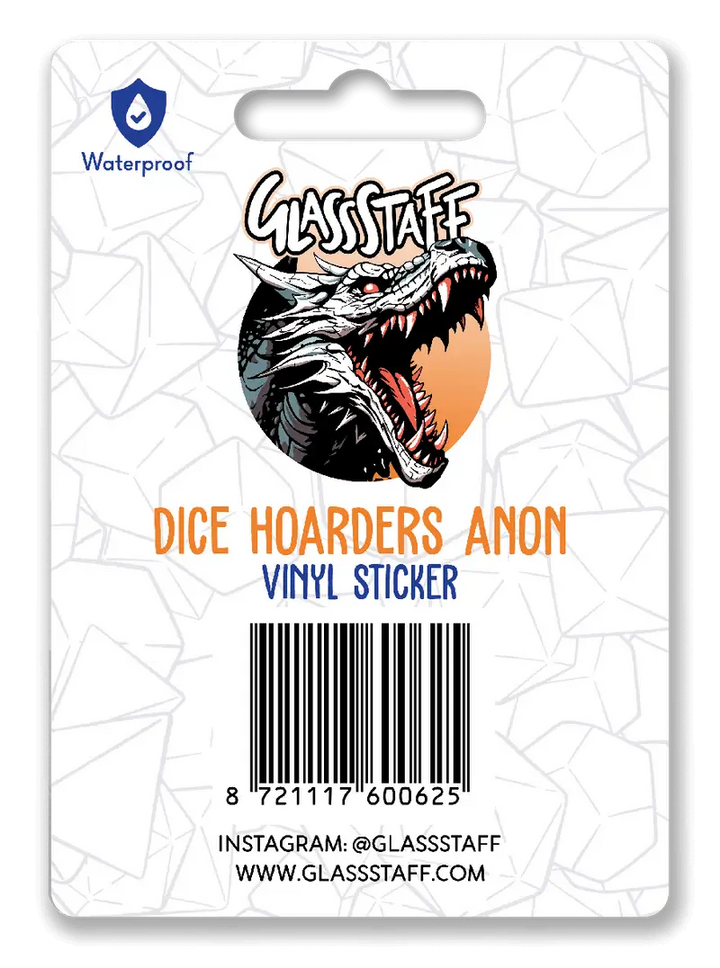 Sticker: Dice Hoarders Anon - Glassstaff - Accessories