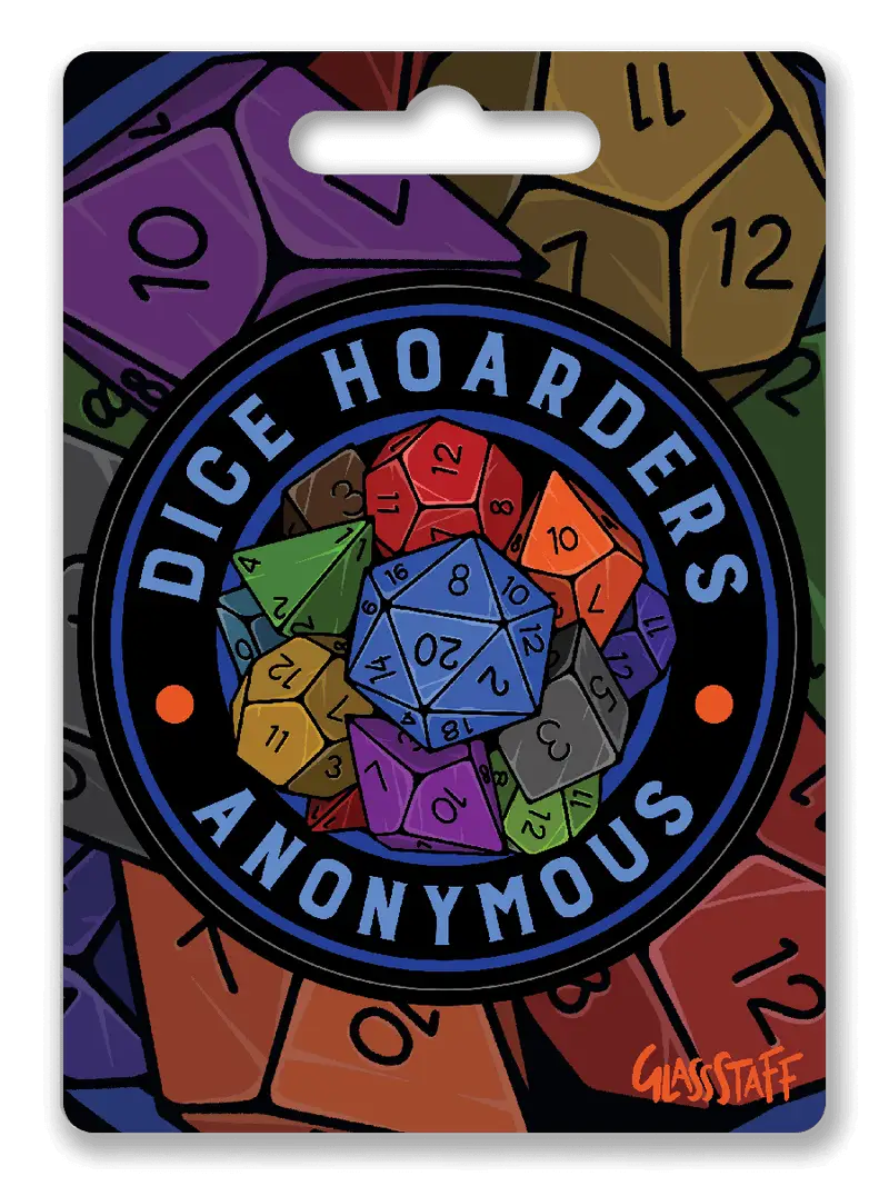Sticker: Dice Hoarders Anon - Glassstaff - Accessories