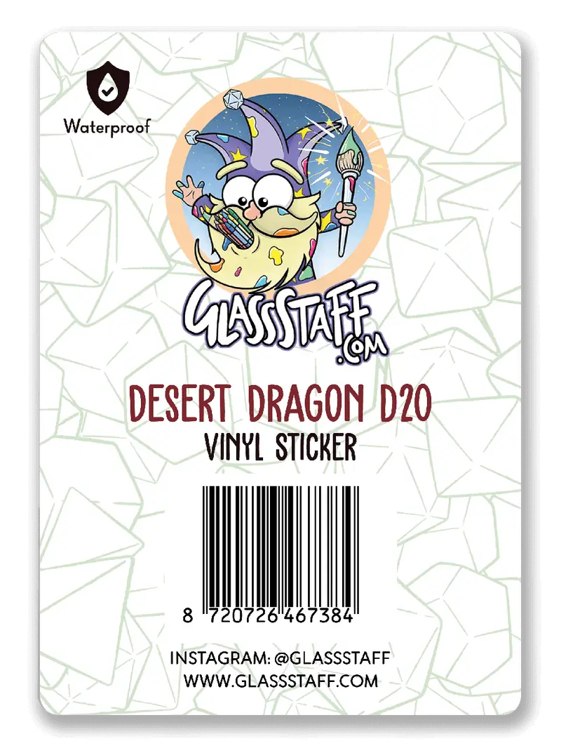 Sticker: Dragon D20 - Glassstaff - Accessories