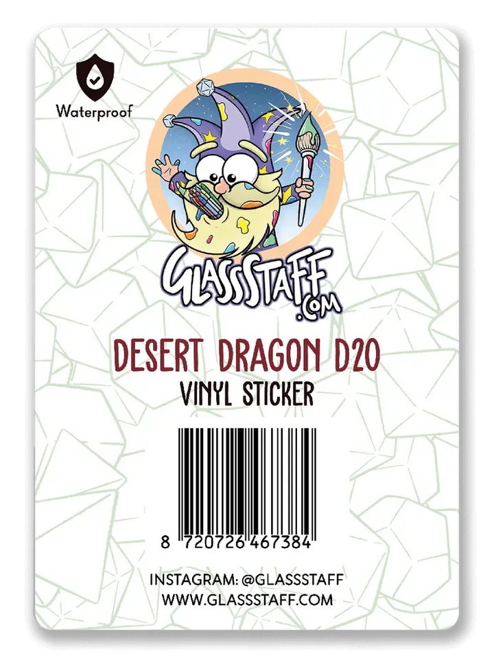 Sticker: Dragon D20 - Glassstaff - Accessories