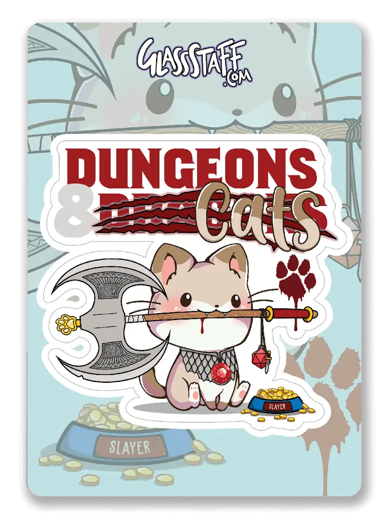Sticker: Dungeons and Cats - Glassstaff - Accessories