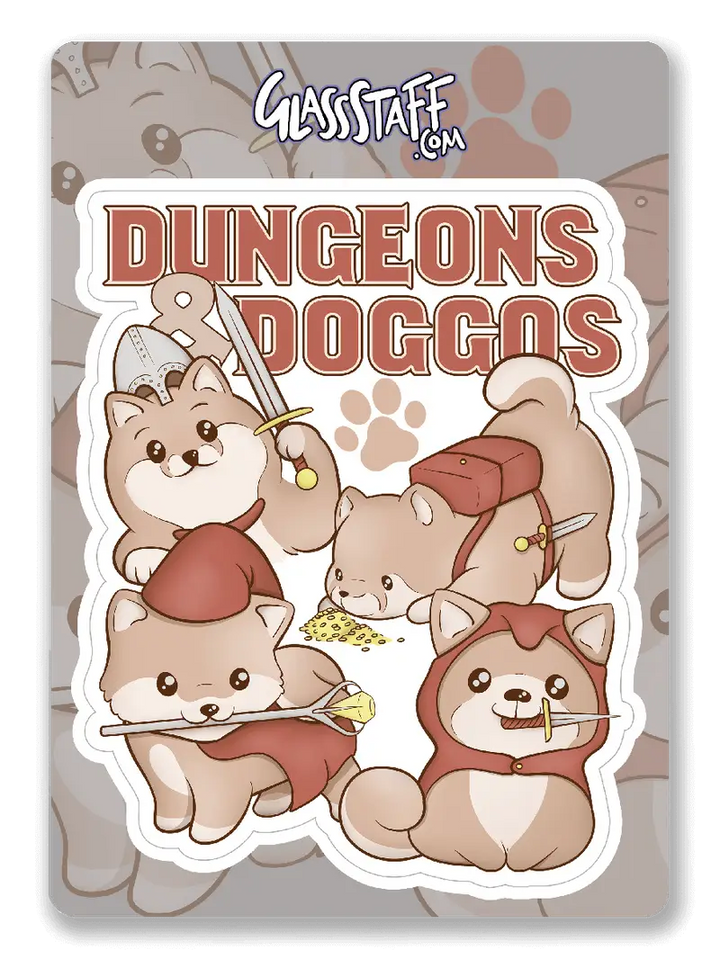 Sticker: Dungeons & Doggos - Glassstaff - Accessories