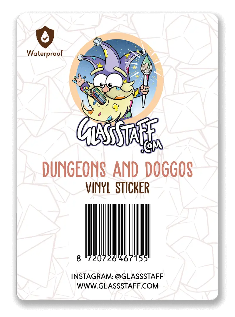 Sticker: Dungeons & Doggos - Glassstaff - Accessories