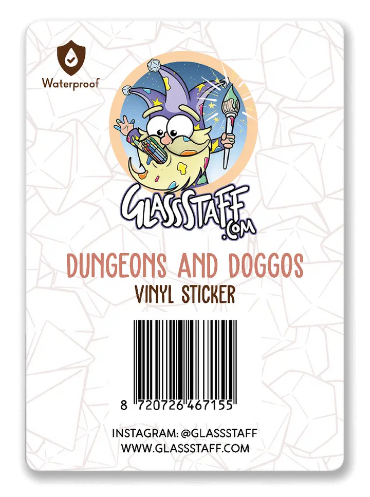 Sticker: Dungeons & Doggos - Glassstaff - Accessories