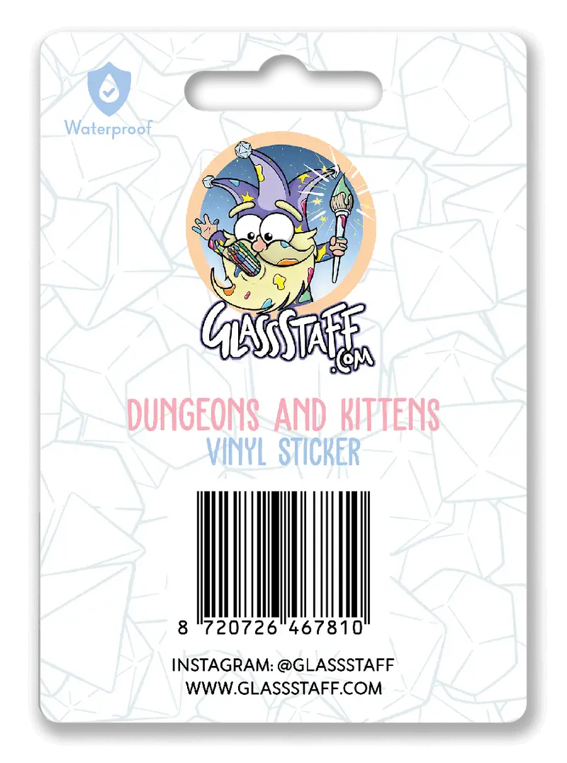 Sticker: Dungeons & Kittens - Glassstaff - Accessories
