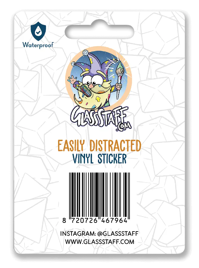 Sticker: Easily Distracted - Glassstaff - Accessories