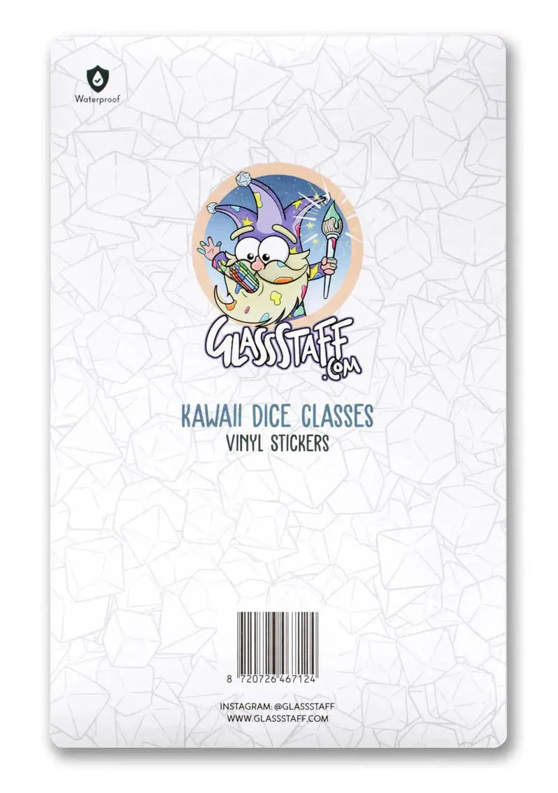 Sticker: Kawaii Dice - Classes - Glassstaff - Accessories
