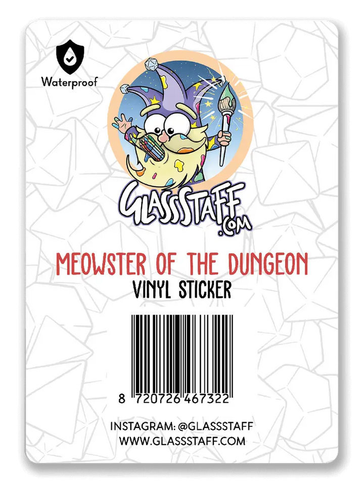 Sticker: Meowster of the Dungeon - Glassstaff - Accessories