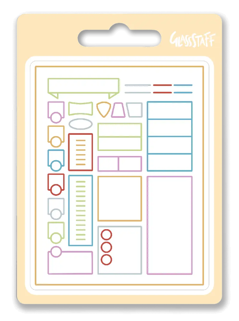 Sticker: Minimal - Character Sheet - Glassstaff - Accessories