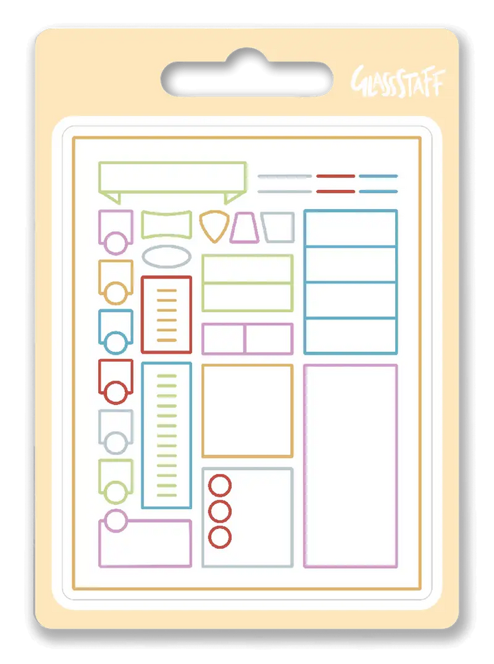 Sticker: Minimal - Character Sheet - Glassstaff - Accessories