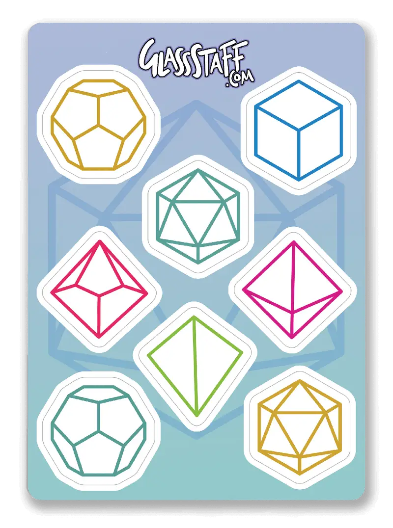Sticker: Minimal D&D - Glassstaff - Accessories