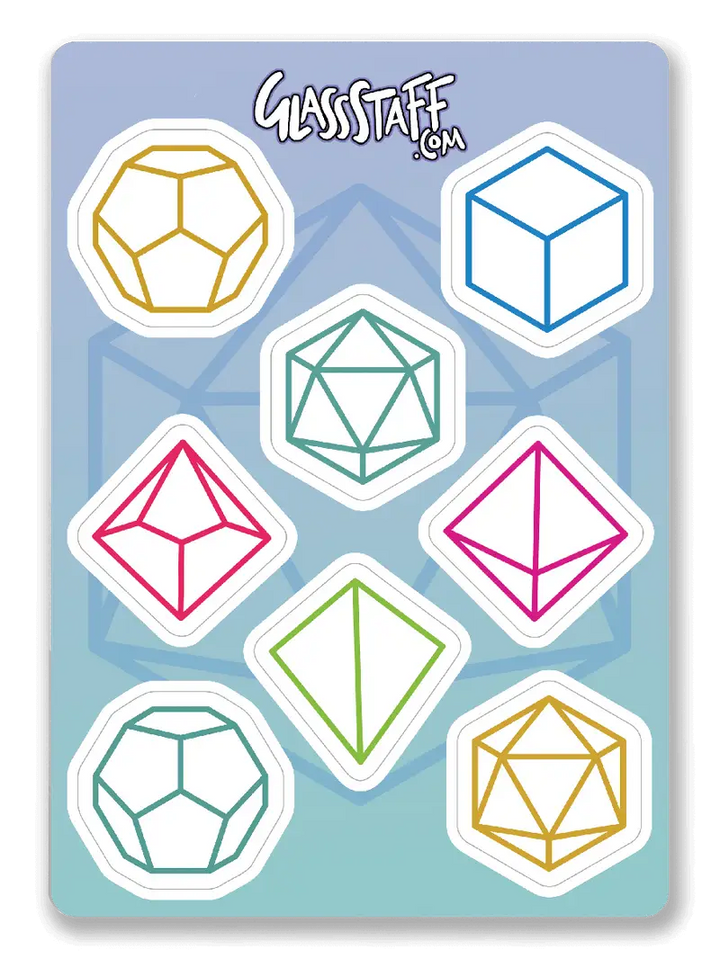 Sticker: Minimal D&D - Glassstaff - Accessories