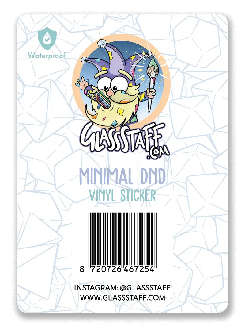 Sticker: Minimal D&D - Glassstaff - Accessories