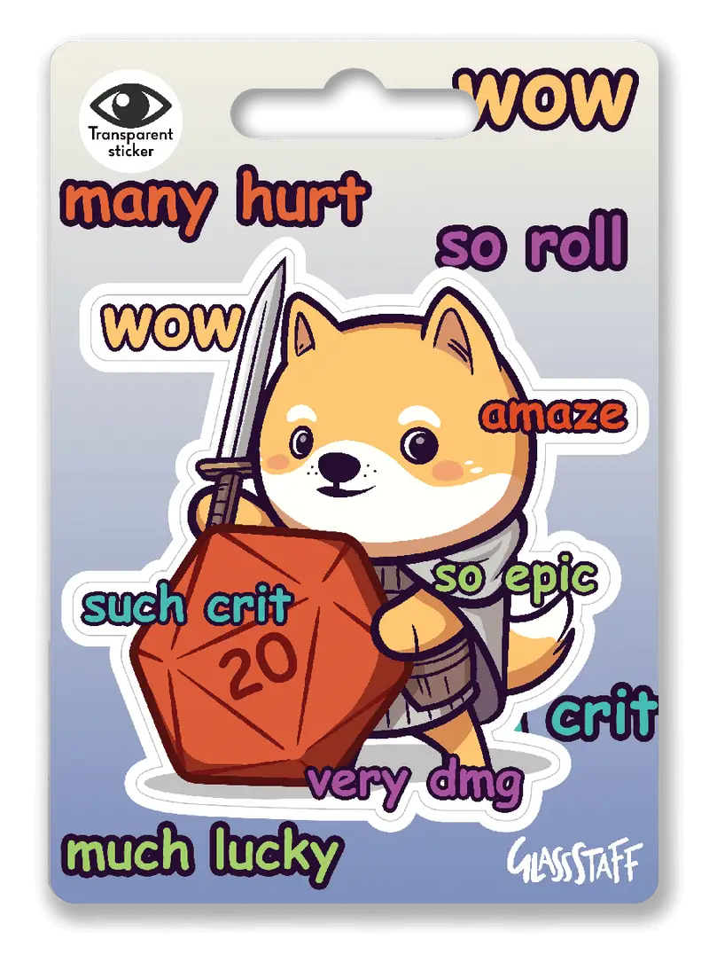 Sticker: Much Crit - Glassstaff - Accessories