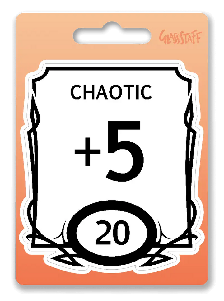 Sticker: Stat Block - Chaotic - Glassstaff - Accessories