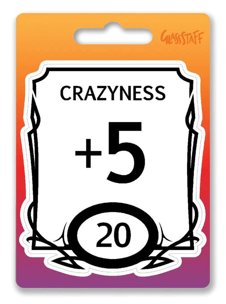 Sticker: Stat Block - Crazy - Glassstaff - Accessories