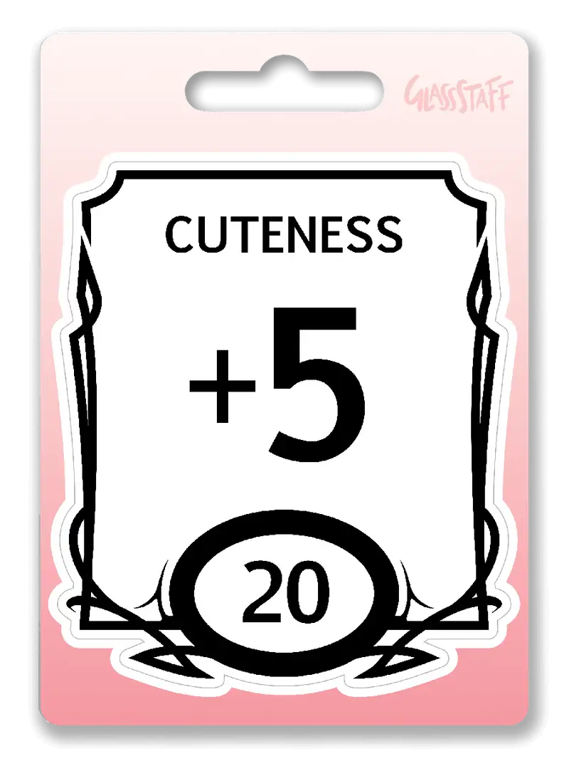 Sticker: Stat Block - Cute - Glassstaff - Accessories