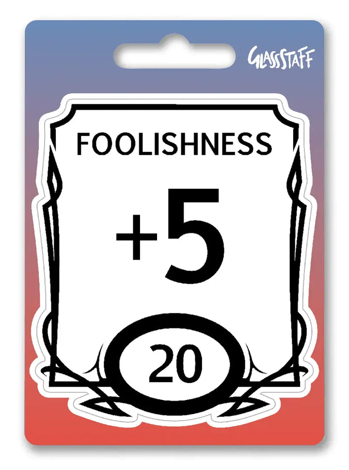 Sticker: Stat Block - Foolishness - Glassstaff - Accessories