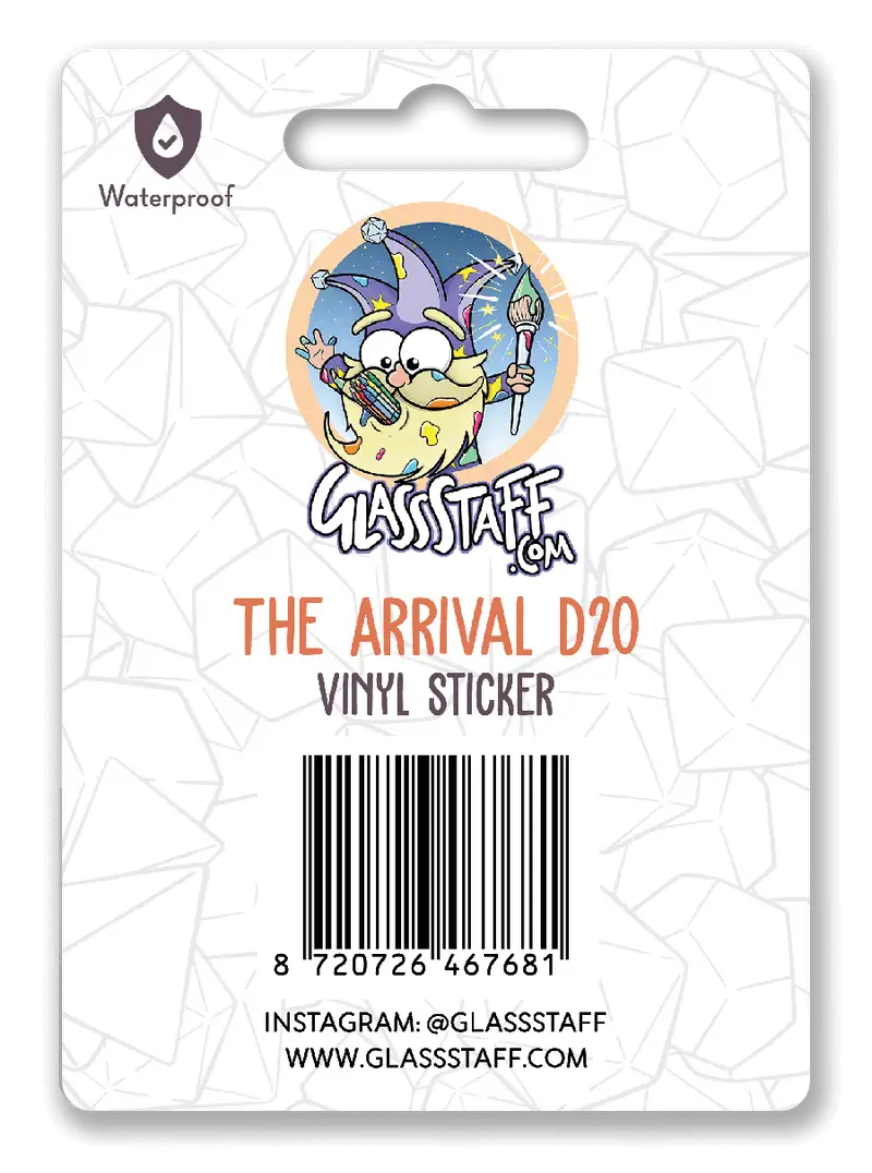 Sticker: The Arrival d20 - Glassstaff - Accessories