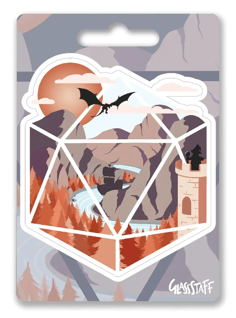 Sticker: The Arrival d20 - Glassstaff - Accessories