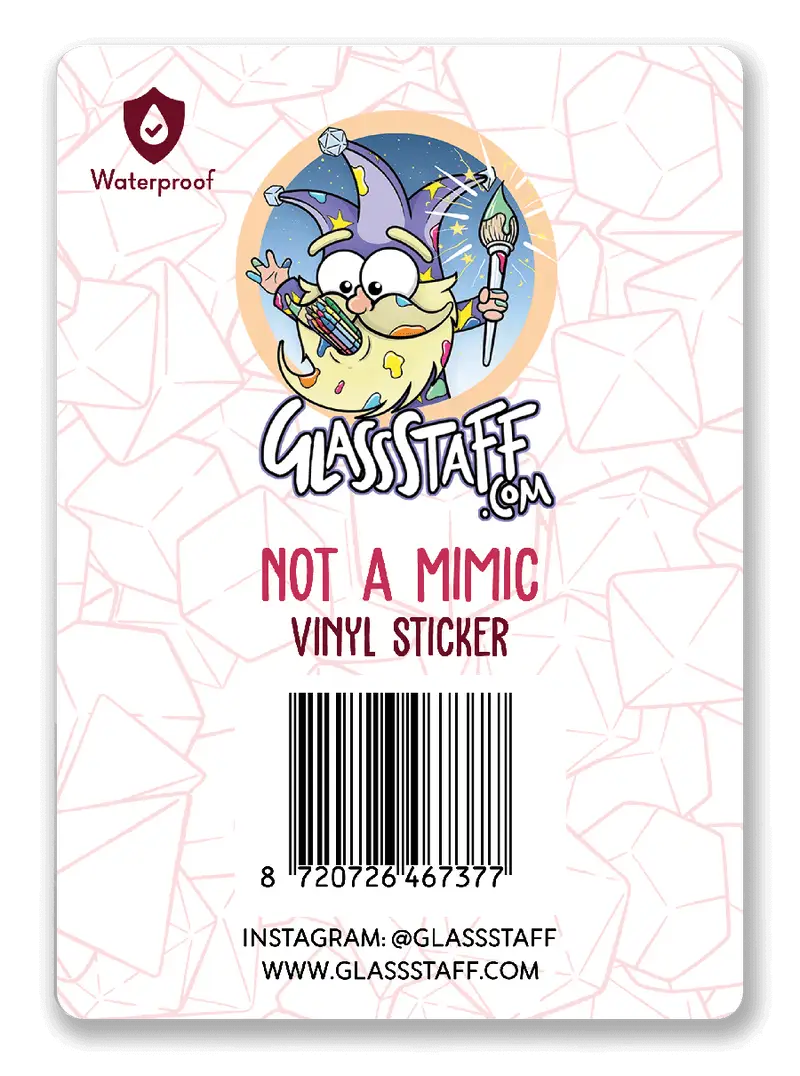 Sticker: Transparent - Not a Mimic - Glassstaff - Accessories