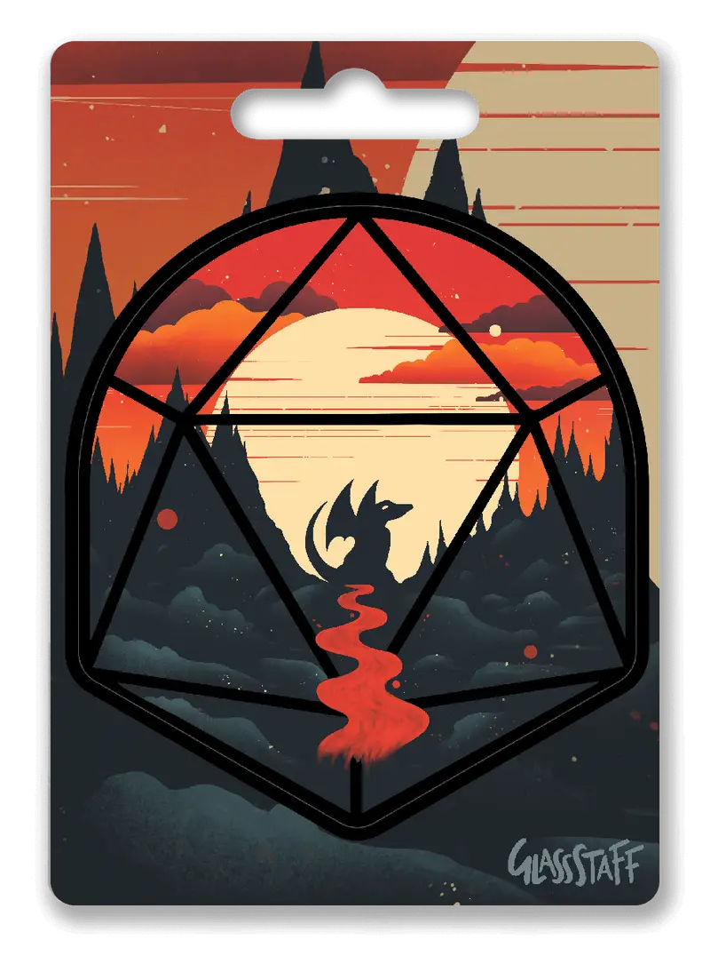 Sticker: Young Dragon d20 - Glassstaff - Accessories