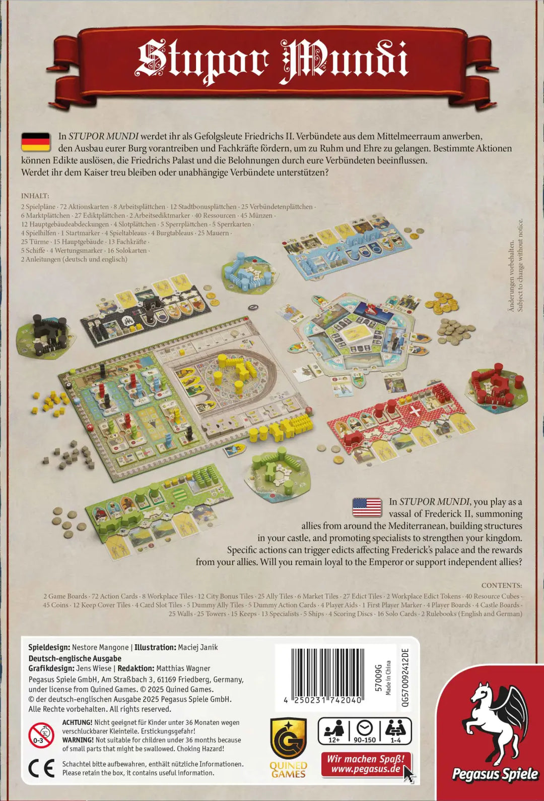 Stupor Mundi (DE/EN) - Pegasus Spiele - Board Games