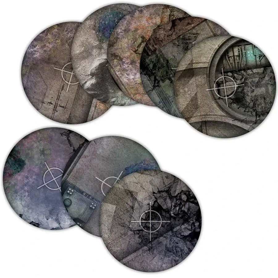 Terrain Crate: Objective Templates - Grimdark Battlefield - Mantic Games - Accessories