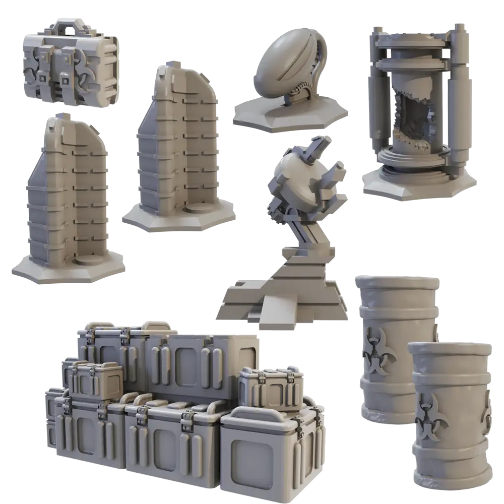 Terrain Crate: Sci-Fi Terrain - Objectives - Mantic Games - Accessories