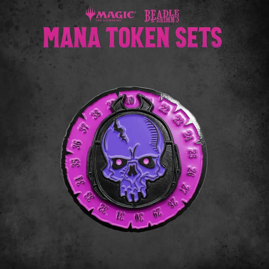 Token Set: Magic the Gathering - Mana - Black - Beadle & Grimm - Accessories