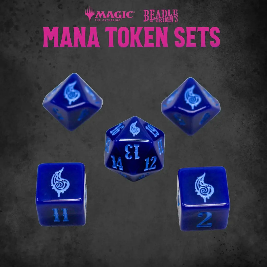 Token Set: Magic the Gathering - Mana - Blue - Beadle & Grimm - Accessories