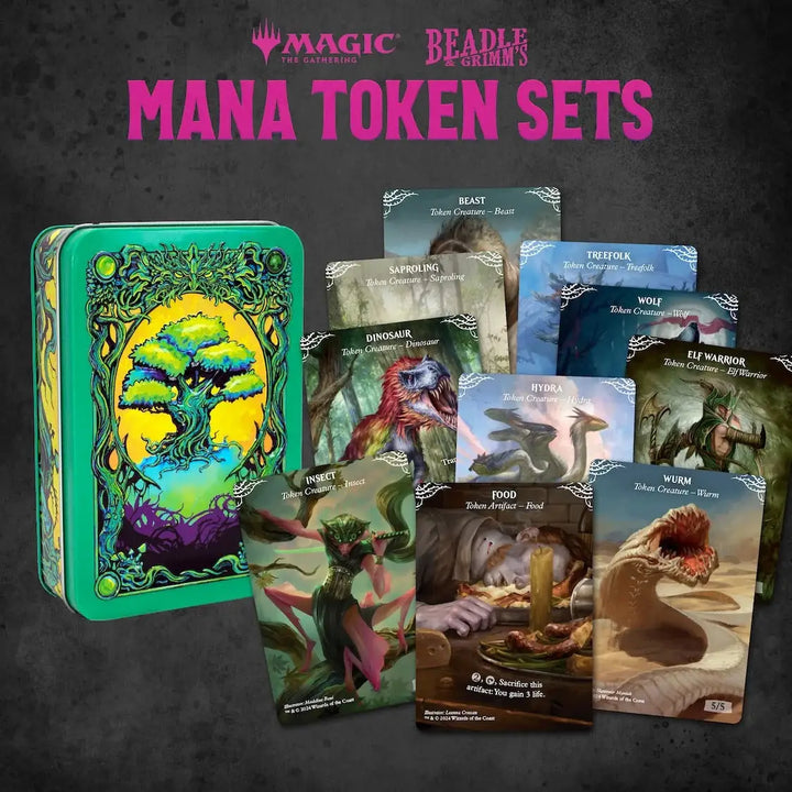 Token Set: Magic the Gathering - Mana - Green - Beadle & Grimm - Accessories