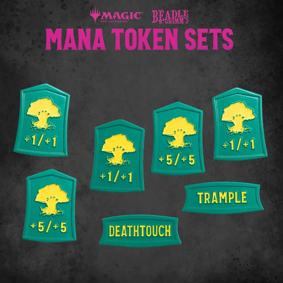 Token Set: Magic the Gathering - Mana - Green - Beadle & Grimm - Accessories