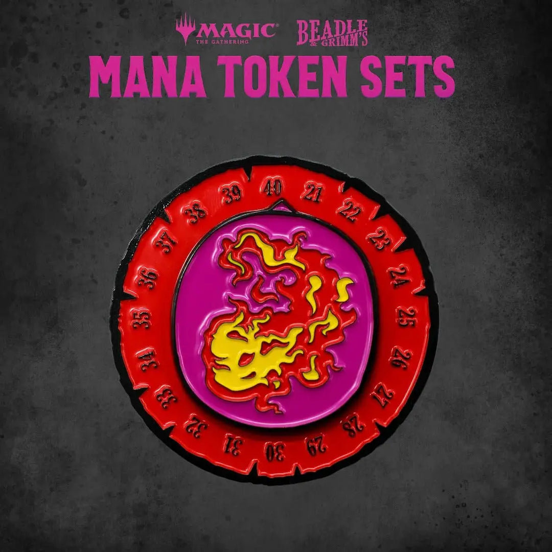 Token Set: Magic the Gathering - Mana - Red - Beadle & Grimm - Accessories