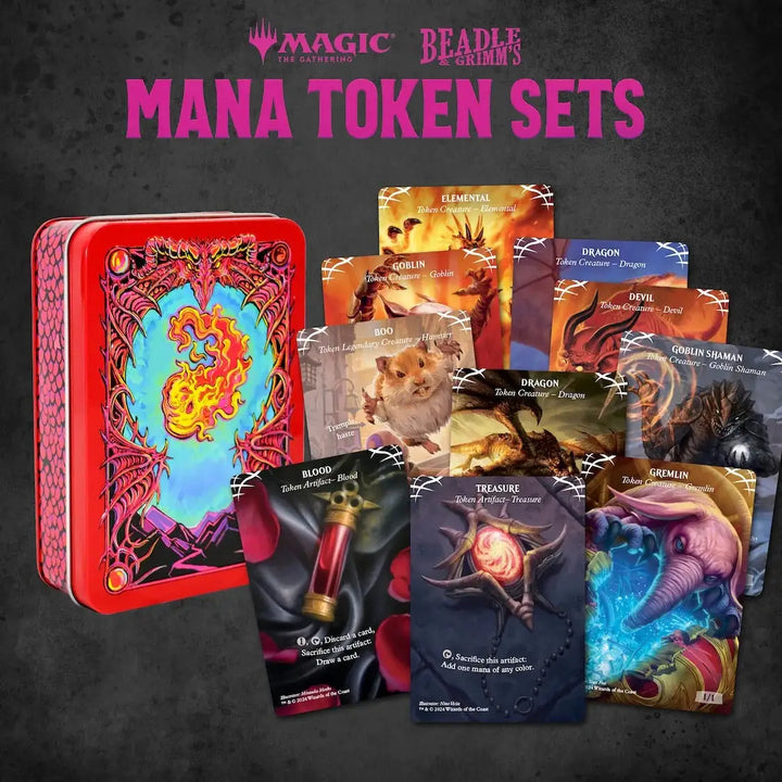 Token Set: Magic the Gathering - Mana - Red - Beadle & Grimm - Accessories